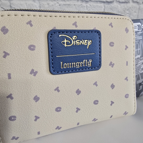 Loungefly Lilo & Stitch Disney Wallet Experiment 626 Cream and Blue Case Zip New - Picture 10 of 16